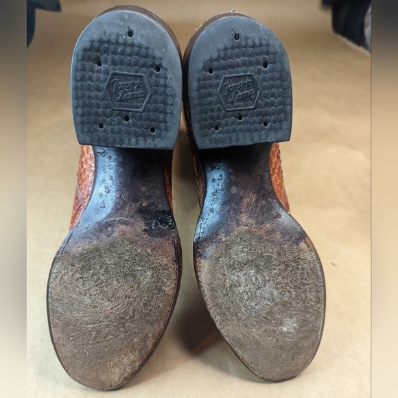 Tony Lama Black Label women's sz 6.5B Exotic Genuine Brown Ostrich Leg classic W - Picture 11 of 13